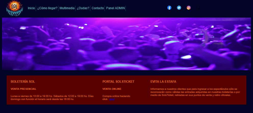 EstadioSol (Bootcamp Project)